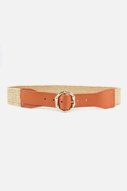 Alloy Buckle Braided Belt - Trendsi - Flyclothing LLC