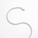 925 Sterling Silver Inlaid Zircon Bracelet - Trendsi - Flyclothing LLC