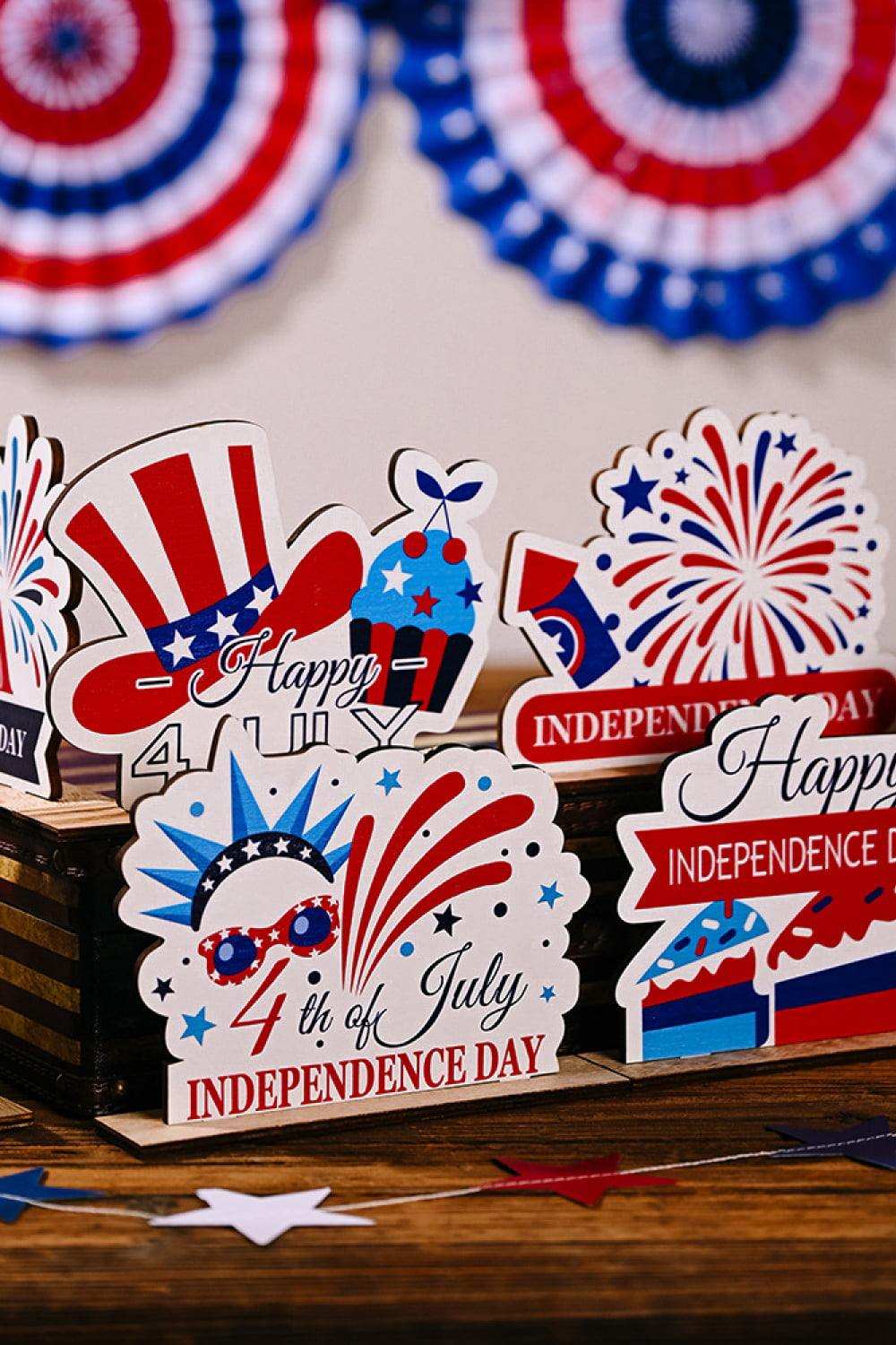Independence Day Plywood Decor Ornament - Trendsi - Flyclothing LLC