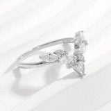 Inlaid Zircon 925 Sterling Silver Ring - Trendsi - Flyclothing LLC