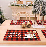Assorted 2-Piece Plaid Placemats - Trendsi - Flyclothing LLC