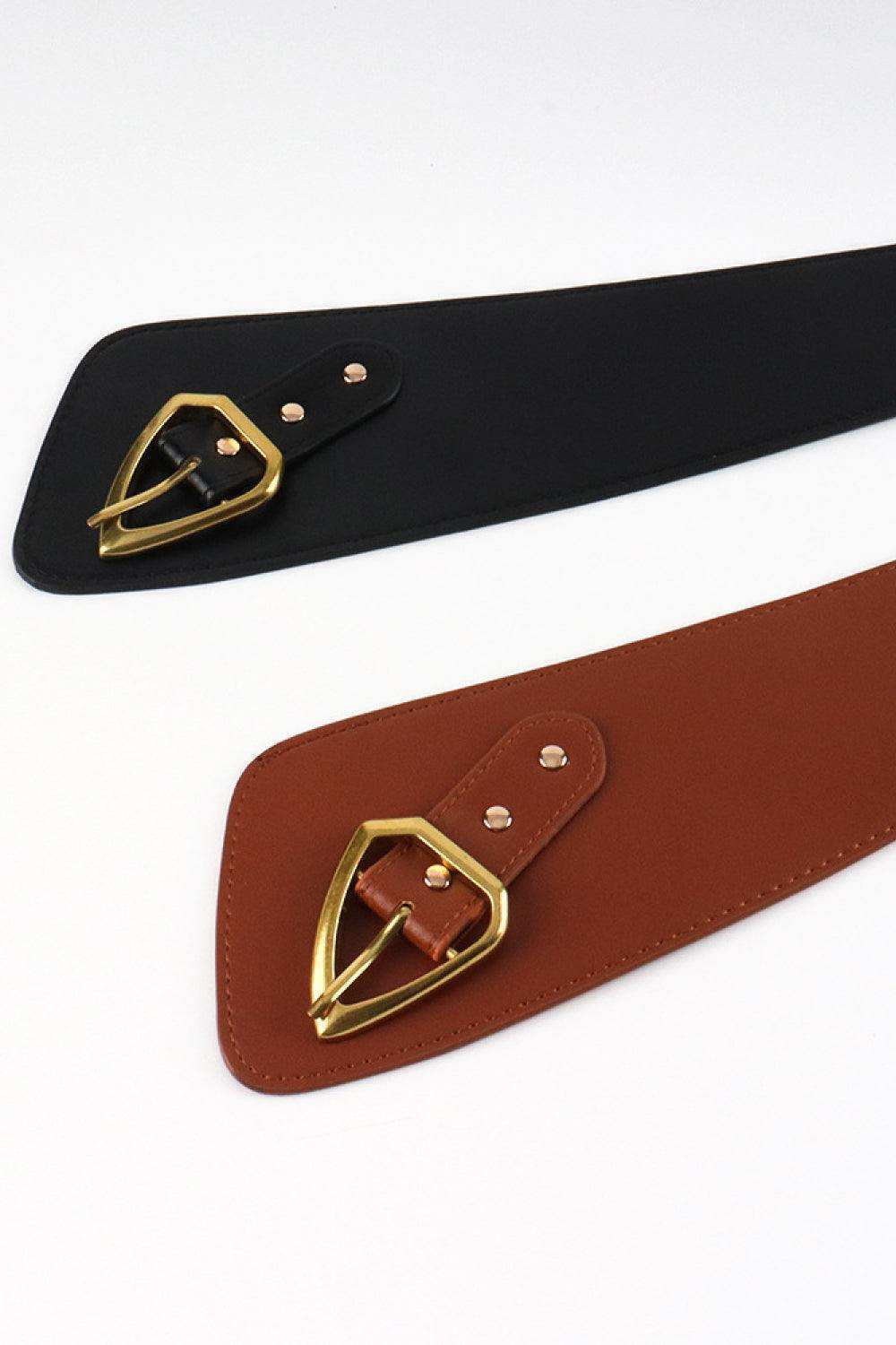 Irregular PU Leather Belt - Trendsi - Flyclothing LLC