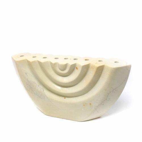 Soapstone White Menorah - Smolart - SMOLArt - Flyclothing LLC