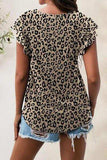 Printed Round Neck Short Sleeve T-Shirt - Trendsi - Flyclothing LLC