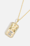 Rhinestone Constellation Pendant Copper Necklace - Trendsi - Flyclothing LLC