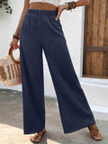 Full Size High Waist Wide Leg Pants - Trendsi - Flyclothing LLC