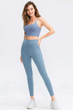 Wide Waistband Slim Fit Long Sports Pants - Trendsi - Flyclothing LLC