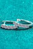 1 Carat Moissanite Hoop Earrings - Trendsi - Flyclothing LLC