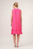 And The Why Washed Fringe Detail Tiered Dress - Trendsi - Flyclothing LLC