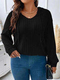 Plus Size Drawstring Dropped Shoulder Hooded T-Shirt - Trendsi - Flyclothing LLC