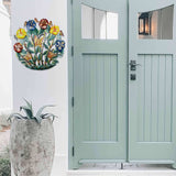 Painted Flower Garden Metal Wall Art - Croix des Bouquets - Croix des Bouquets - Flyclothing LLC