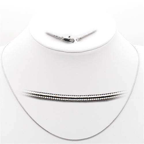 Alamode High-Polished 925 Sterling Silver Chain with No Stone - Alamode - Flyclothing LLC