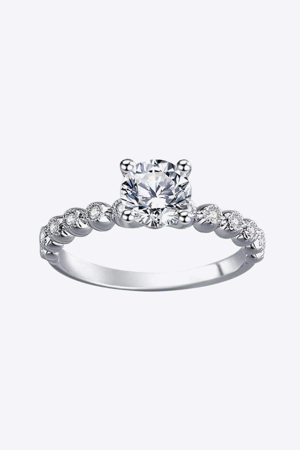 Classic 4-Prong Moissanite Ring - Trendsi - Flyclothing LLC