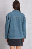 Pocketed Button Up Denim Jacket - Trendsi - Flyclothing LLC