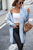 Plaid Dropped Shoulder Cardigan with Pocket - Trendsi - Flyclothing LLC