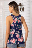 Floral Scoop Neck Tank Top - Trendsi - Flyclothing LLC