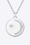 Moissanite Round Pendant Necklace - Trendsi - Flyclothing LLC