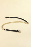 PU Leather Chain Belt - Trendsi - Flyclothing LLC