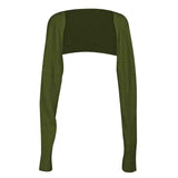 Long Sleeve Knit Bolero - Trendsi - Flyclothing LLC