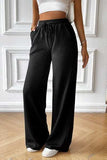 Drawstring Wide Leg Pants with Pocketed - Trendsi - Flyclothing LLC