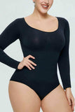Long Sleeve Shaping Bodysuit - Trendsi - Flyclothing LLC