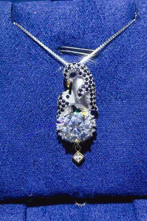 2 Carat Moissanite 925 Sterling Silver Necklace - Trendsi - Flyclothing LLC