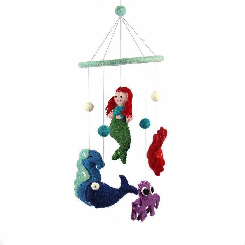 Felt Mermaid Mobile - Global Groove - Global Groove - Flyclothing LLC
