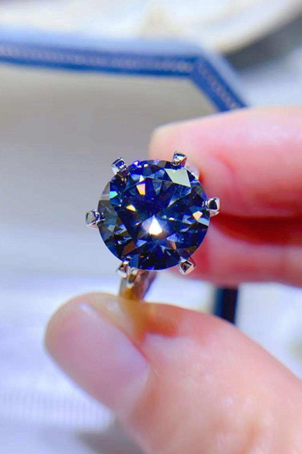 5 Carat Moissanite 925 Sterling Silver Ring - Trendsi - Flyclothing LLC