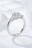 Loyal Love 1 Carat Moissanite Platinum-Plated Ring - Trendsi - Flyclothing LLC