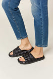 WILD DIVA Pyramid Stud Toe Band Footbed Sandals - Trendsi - Flyclothing LLC