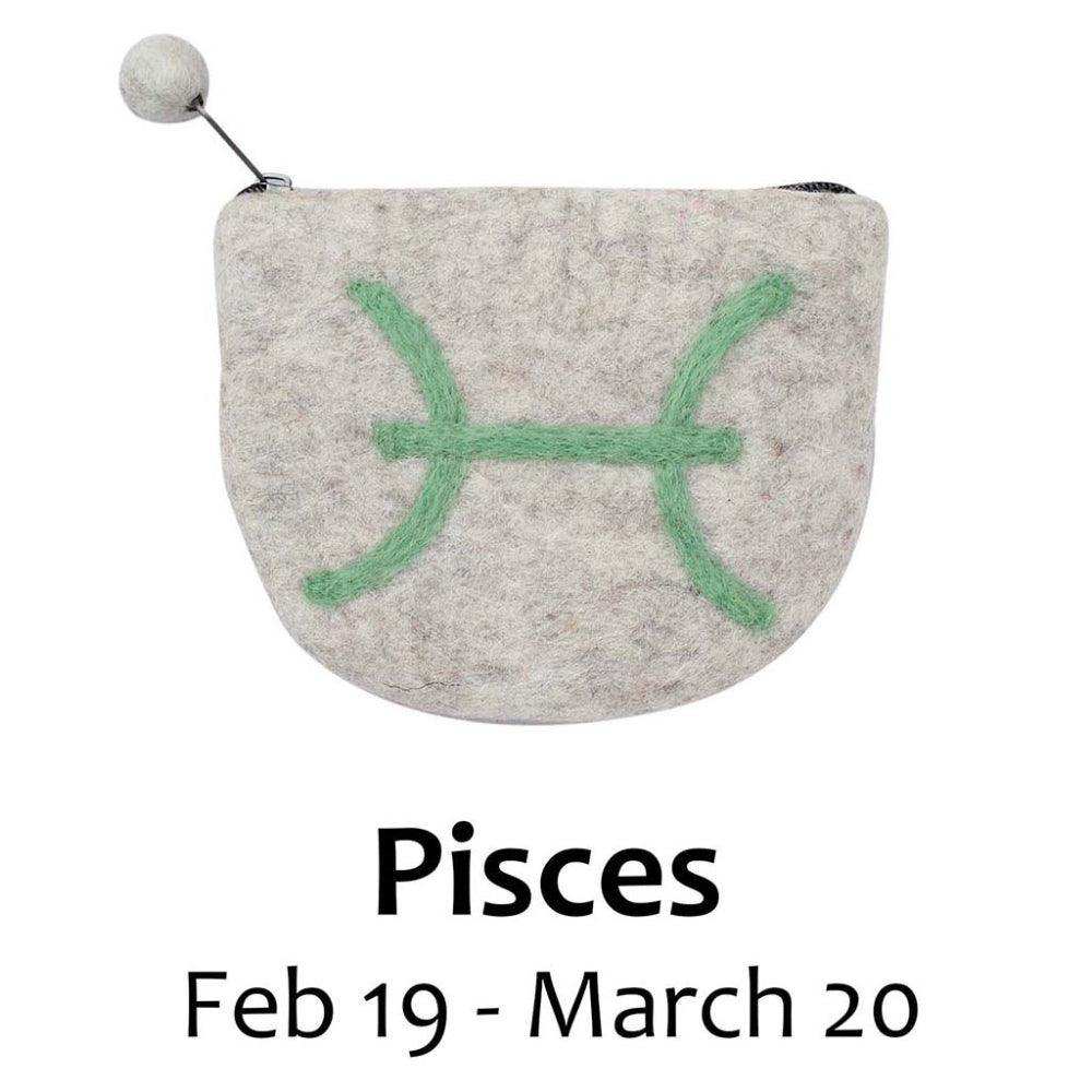Felt Pisces Zodiac Coin Purse - Global Groove - Global Groove - Flyclothing LLC