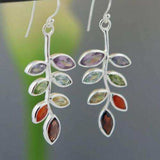 Leaf Shape Alloy Earrings - Trendsi - Flyclothing LLC