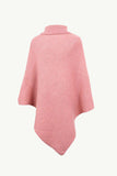 Turtleneck Buttoned Poncho - Trendsi - Flyclothing LLC