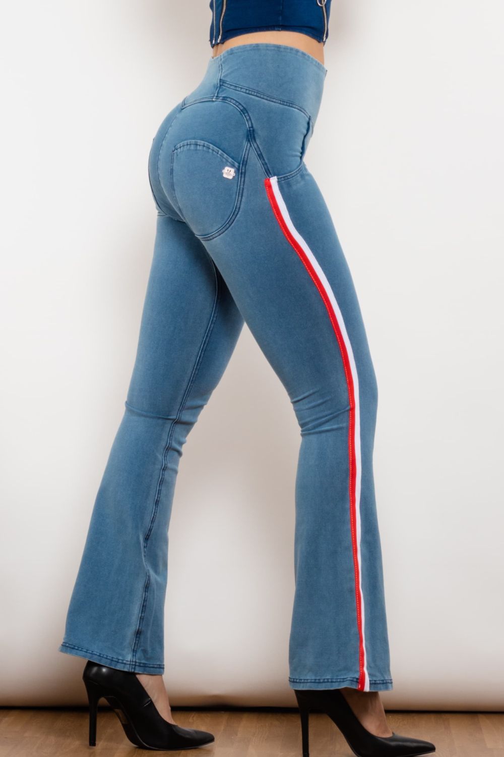 Stripe Closure Side LLC Flyclothing – Jeans Bootcut Zip