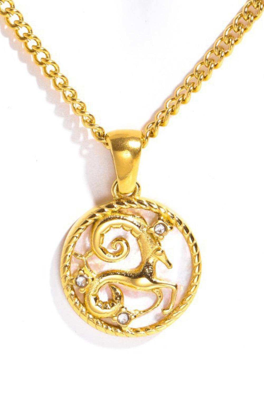 Constellation Pendant Stainless Steel Necklace - Trendsi - Flyclothing LLC