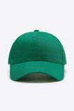 Plain Adjustable Cotton Baseball Cap - Trendsi - Flyclothing LLC