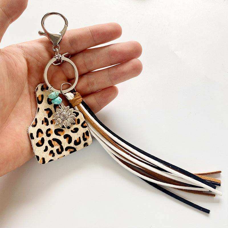 Turquoise Fringe Detail Key Chain - Trendsi - Flyclothing LLC
