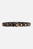 Heart Shape Alloy Detail PU Leather Belt - Trendsi - Flyclothing LLC