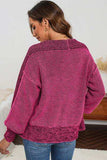 Waffle-knit Pocketed Open Front Cardigan - Trendsi - Flyclothing LLC