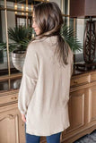 Sequin Button Up Dropped Shoulder Jacket - Trendsi - Flyclothing LLC
