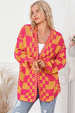 Contrast Exposed Seam Open Front Cardigan - Trendsi - Flyclothing LLC