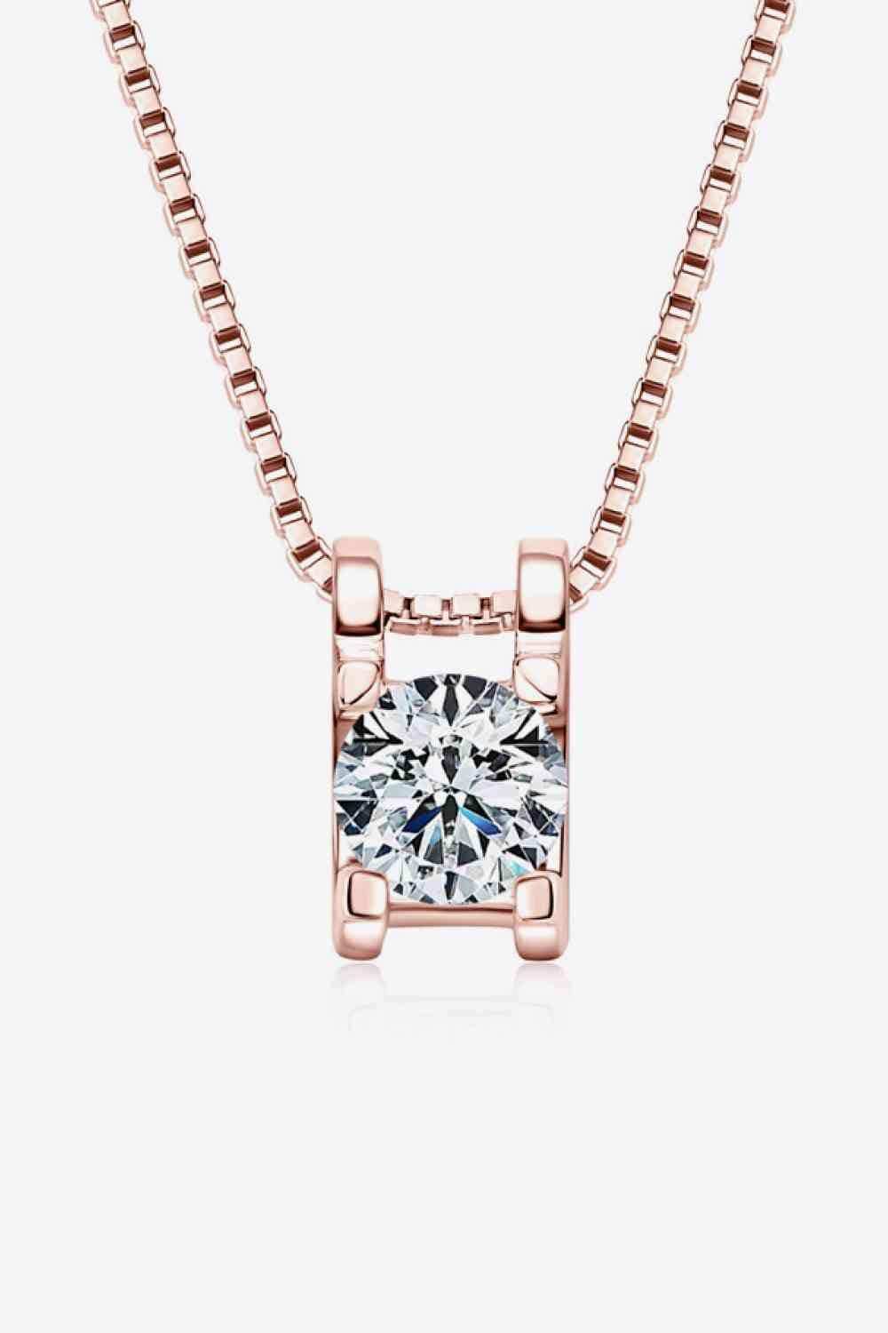 Moissanite 925 Sterling Silver Necklace - Trendsi - Flyclothing LLC