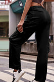 Buttoned Knee Pockets Loose Fit Jeans - Trendsi - Flyclothing LLC