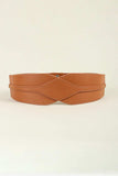 Elastic Wide PU Belt - Trendsi - Flyclothing LLC