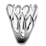 Alamode Rhodium Brass Ring with No Stone - Alamode - Flyclothing LLC