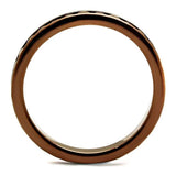 Alamode IP Coffee light Brass Ring with AAA Grade CZ in Brown - Alamode - Flyclothing LLC