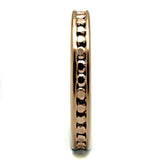Alamode IP Rose Gold(Ion Plating) Brass Ring with AAA Grade CZ in Metallic Light Gold - Alamode - Flyclothing LLC