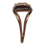 Alamode IP Coffee light Brass Ring with AAA Grade CZ in Light Coffee - Alamode - Flyclothing LLC