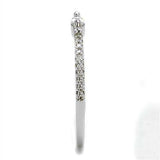 Alamode Rhodium Brass Ring with AAA Grade CZ in Clear - Alamode - Flyclothing LLC