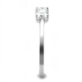 Alamode Rhodium 925 Sterling Silver Ring with AAA Grade CZ in Clear - Alamode - Flyclothing LLC